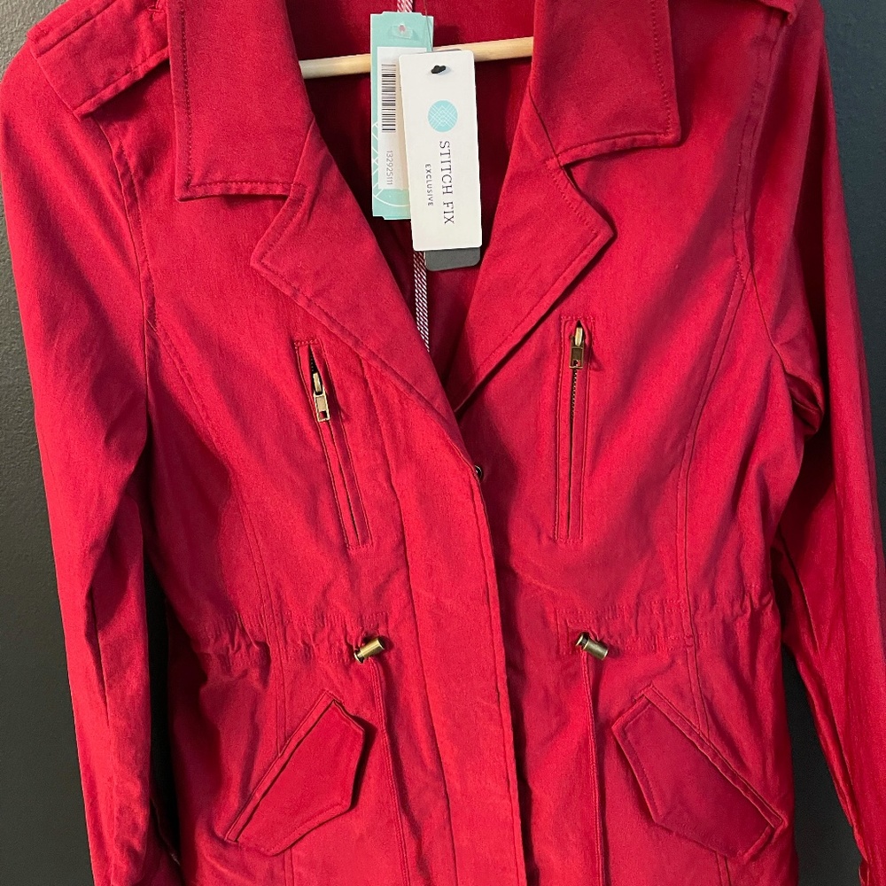 NWT Stitch Fix -- Eden Society Red Jacket (Medium)